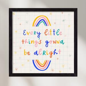 Everything will be alright - falikép keretben | artbridge