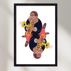 Jazz musician series - Dizzy - falikép keretben | artbridge