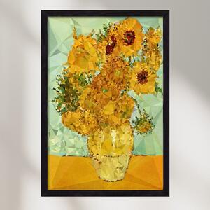 Symphony in yellow and blue - falikép keretben | artbridge