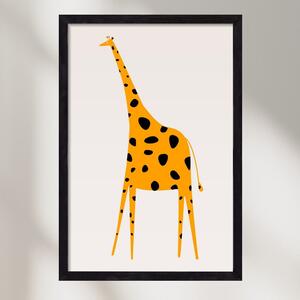Cute giraffe - falikép keretben | artbridge