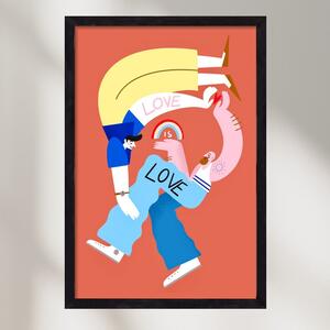 Love is Love - falikép keretben | artbridge