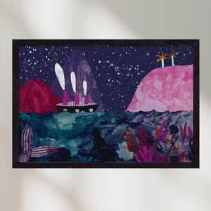 Éjszaka az óceánon - falikép keretben | artbridge