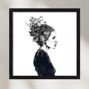Blooming girl - falikép keretben | artbridge