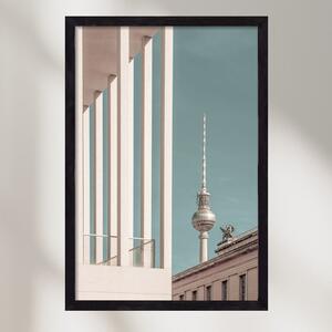 BERLIN Television Tower | urban vintage style - falikép keretben | artbridge