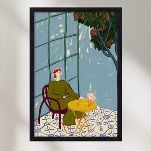 WOMAN UNDER A TREE - falikép keretben | artbridge