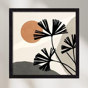 MINIMAL ART - TROPICAL LEAVES 01 - falikép keretben | artbridge