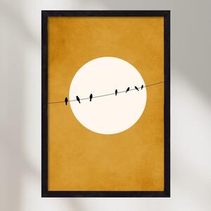 Chirping and Chilling at Night - falikép keretben | artbridge