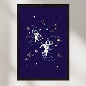 Space love - falikép keretben | artbridge