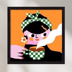 Moring Coffee - falikép keretben | artbridge