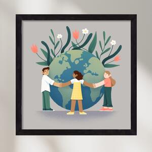 Every day is earth day - falikép keretben | artbridge