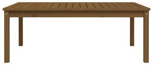VidaXL mézbarna tömör fenyőfa kerti asztal 121x82,5x45 cm