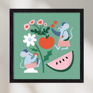 Happy Mice - falikép keretben | artbridge