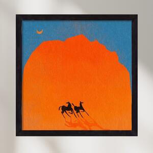 Wadi Rum horses - falikép keretben | artbridge