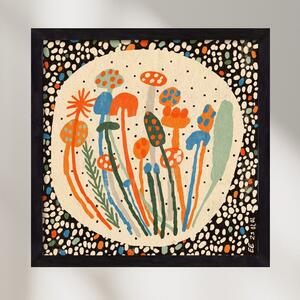 Mushroom party - falikép keretben | artbridge