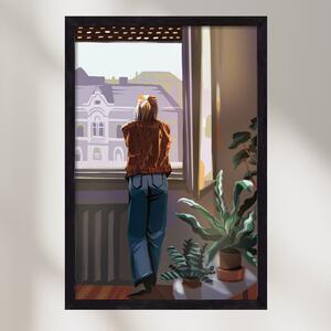 Ablak - falikép keretben | artbridge