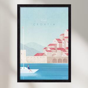 Croatia Travel Poster - falikép keretben | artbridge