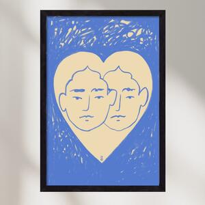 LOVERS - falikép keretben | artbridge