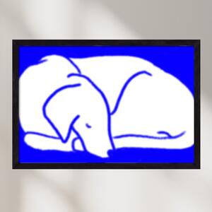 Good Night Blurry Dog - falikép keretben | artbridge