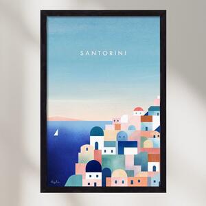 Santorini - falikép keretben | artbridge