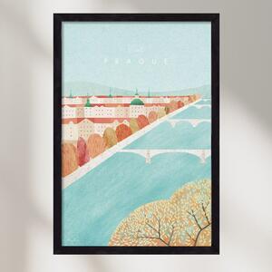 Prague Travel Poster - falikép keretben | artbridge