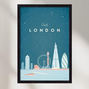 London Travel Poster - falikép keretben | artbridge