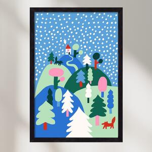 Snowing - poszter keretben | artbridge