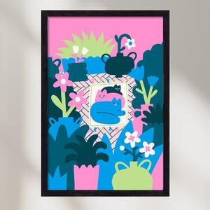 Cats - falikép keretben | artbridge
