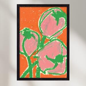 Little tulips - falikép keretben | artbridge