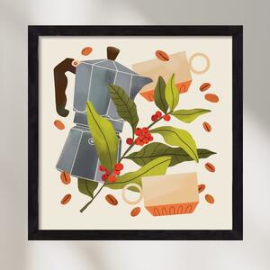 Coffee - falikép keretben | artbridge