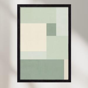 Composition of Geometric Shapes - Vd02 - poszter keretben | artbridge