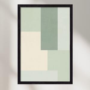 Composition of Geometric Shapes - Vd01 - falikép keretben | artbridge