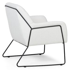 Fehér dizájn fotel MILAN