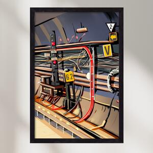 Metro - poszter keretben | artbridge