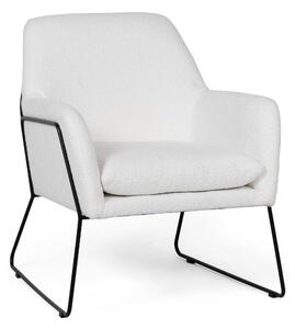 Fehér dizájn fotel MILAN