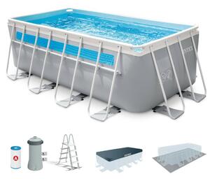 Intex MetalPrism Set Vision négyszögletű medence 400 x 200 x 120 cm (26770)