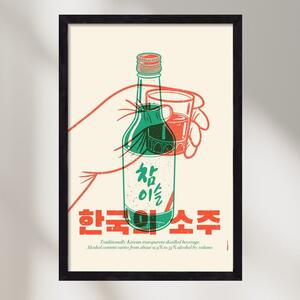 Korean Soju - poszter keretben | artbridge