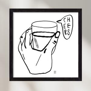 Cheers - falikép keretben | artbridge