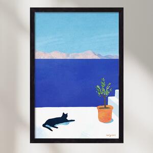 Siesta on the roof - poszter keretben | artbridge