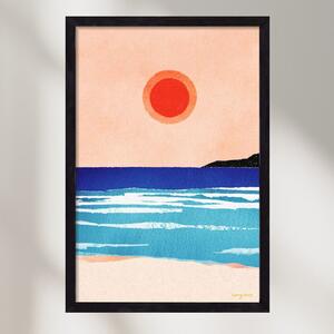 Ocean sunset - falikép keretben | artbridge