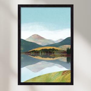 Mountain lake - falikép keretben | artbridge