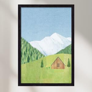 Meadow cabin - falikép keretben | artbridge
