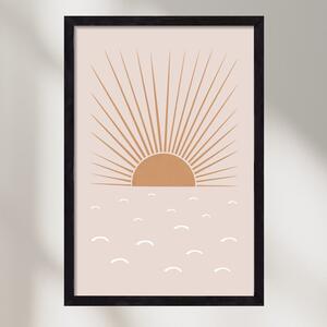 Blush Sun - falikép keretben | artbridge