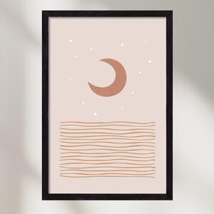 Blush Moon - falikép keretben | artbridge