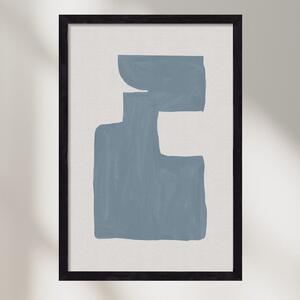 Mid Century Blue III - falikép keretben | artbridge