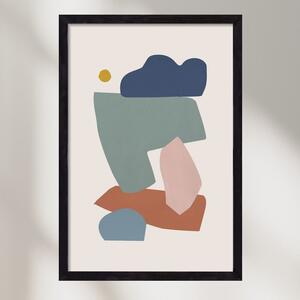 Collage Pastel I - falikép keretben | artbridge