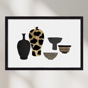 Patterned Vases - falikép keretben | artbridge