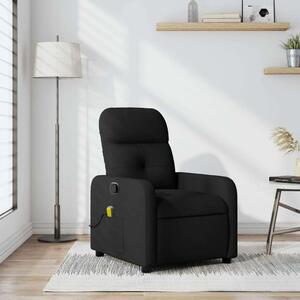 VidaXL fekete szövet dönthető masszázsfotel