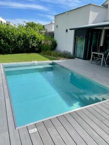 Inox rozsdamentes acél medence 4,50 x 3,00 x 1,4 méter
