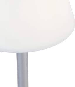 Asztali lámpa szürke színű LED-del, újratölthető érintőképernyős dimmerrel - Renata