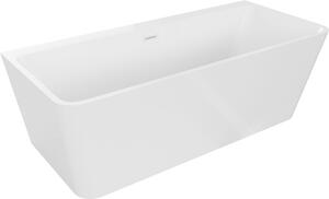 Mexen Volta szabadon álló fali kád 150 x 75 cm, fehér, fehér túlfolyó - 51131507500-20